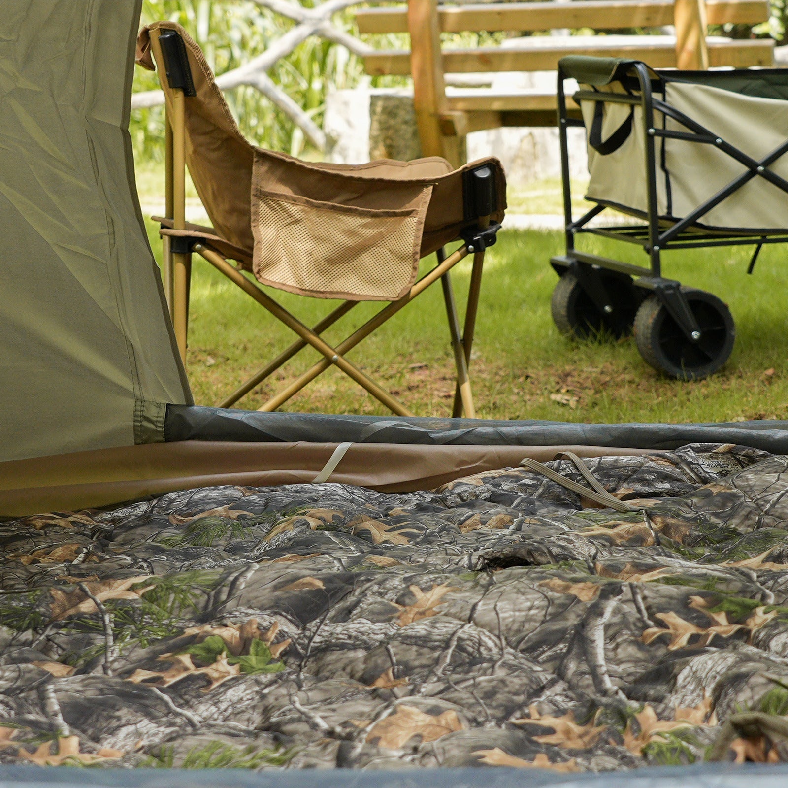 WildKing T11 Outdoor Camouflage Fleecedecke – Dicke, Wärmende Decke für Camping, Jagd & Outdoor