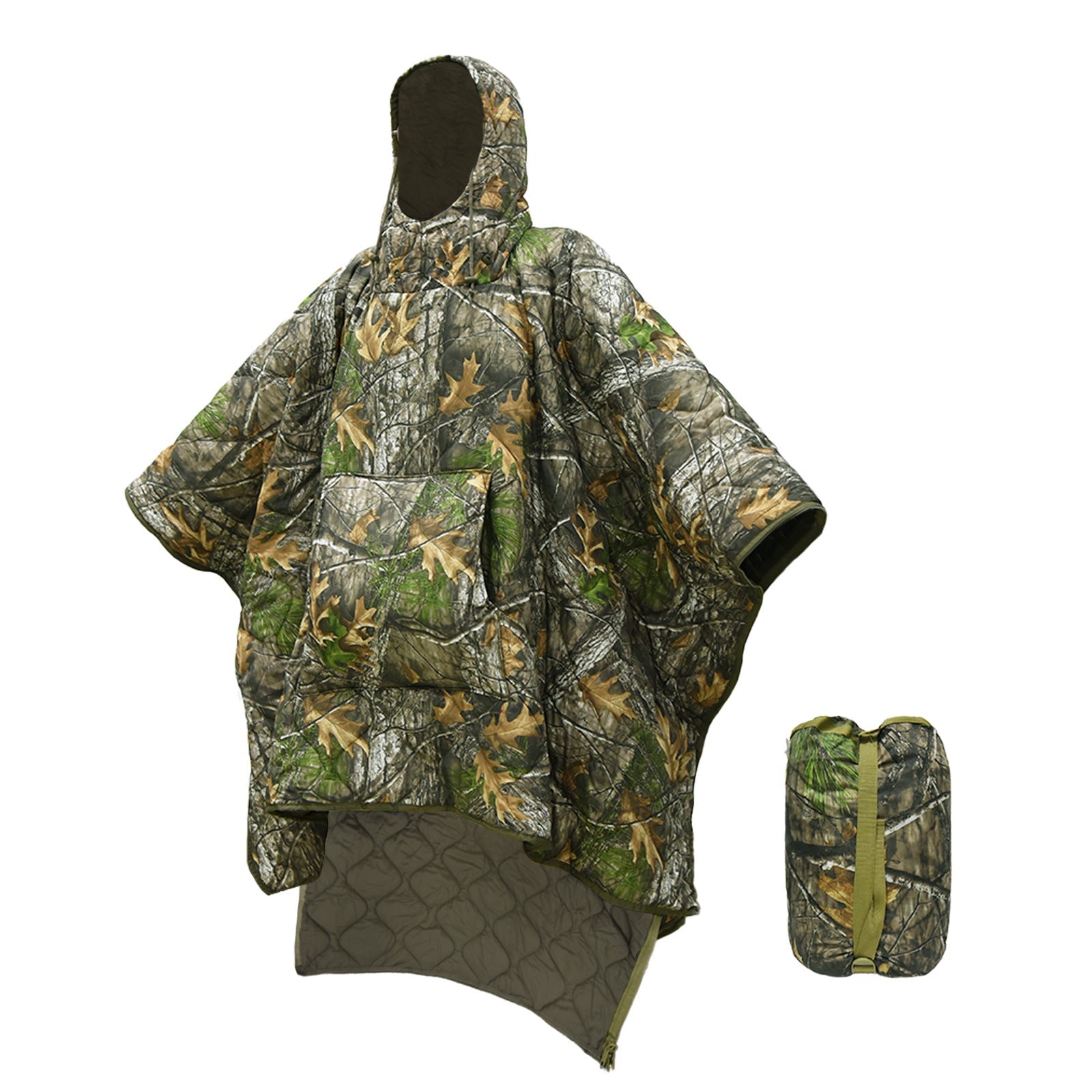 WildKing Outdoor Wärmender Camo Schlafsack-Poncho T10 – Vielseitig für Camping, Wandern & Reisen