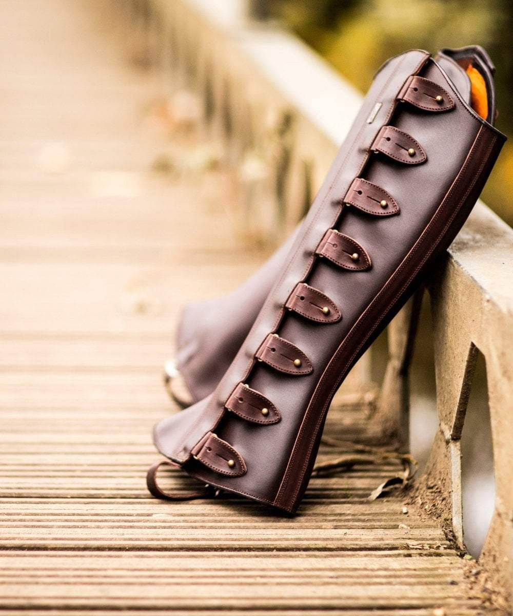 Wildking Retro Mittelalter-Renaissance Steampunk Gamaschen – Verstellbar & Stilvol