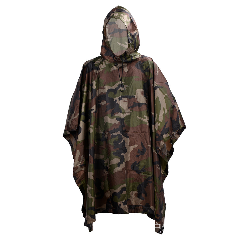 Wildking Taktischer Regenponcho – Camping & Camouflage Cape