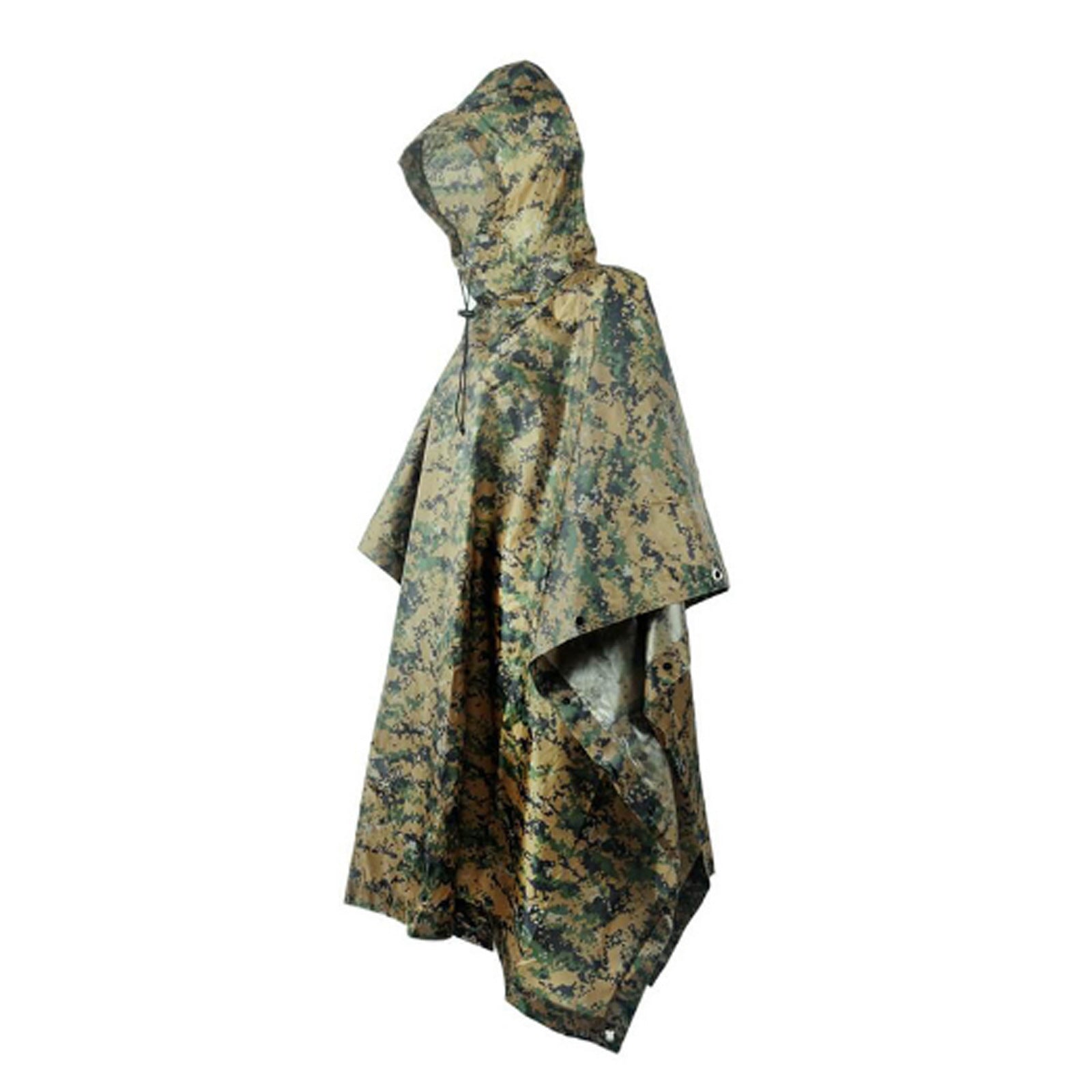 Wildking Taktischer Regenponcho – Camping & Camouflage Cape