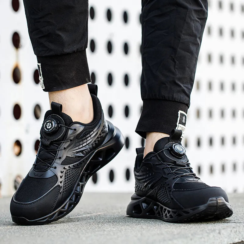 Wildking WING Steel Toe Arbeitsschuhe R034 – Stahlkappe, Elastisch & Unterstützend mit Drehverschluss