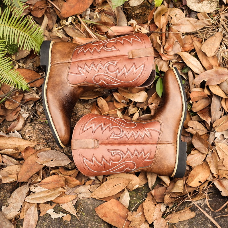 Wildking High-Top Bestickte Retro Western Cowboy Stiefel 8802 – Weite Spitze