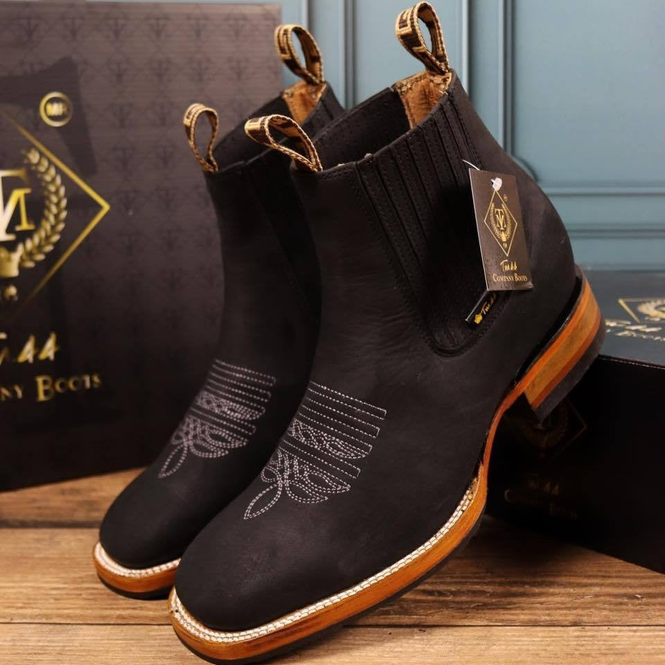 Wildking Herren Bestickte Schaft Chelsea Martin Boots B3090