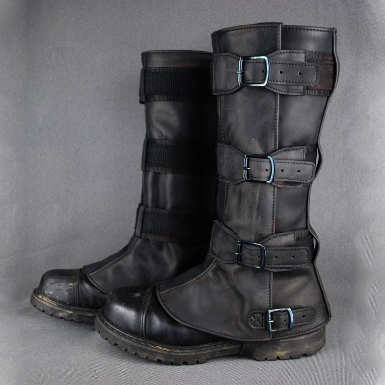 Wildking Herren Retro Mittelalter Renaissance Motorrad-Leggings T003