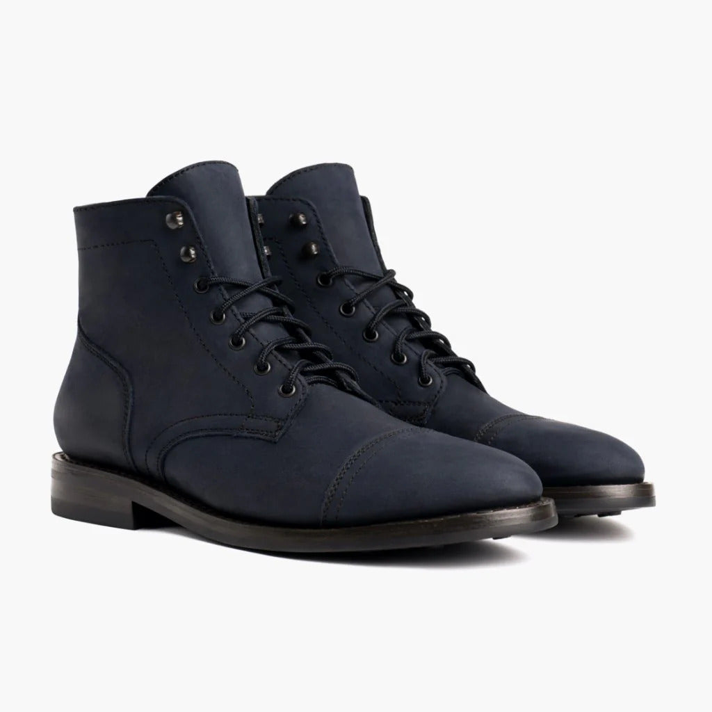 Wildking Herren Retro-Arbeitsstiefel mit runder Spitze – B3086