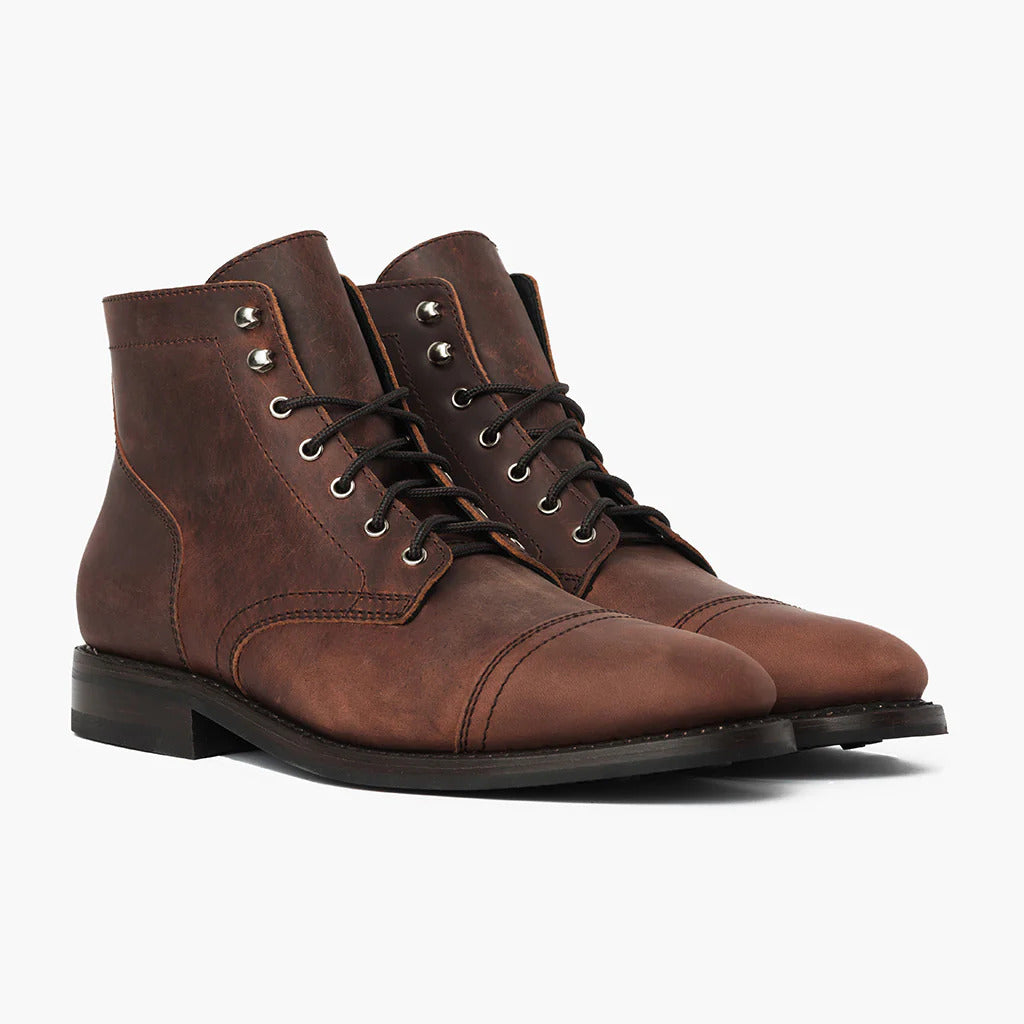 Wildking Herren Retro-Arbeitsstiefel mit runder Spitze – B3086