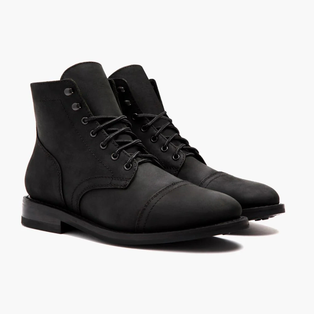 Wildking Herren Retro-Arbeitsstiefel mit runder Spitze – B3086