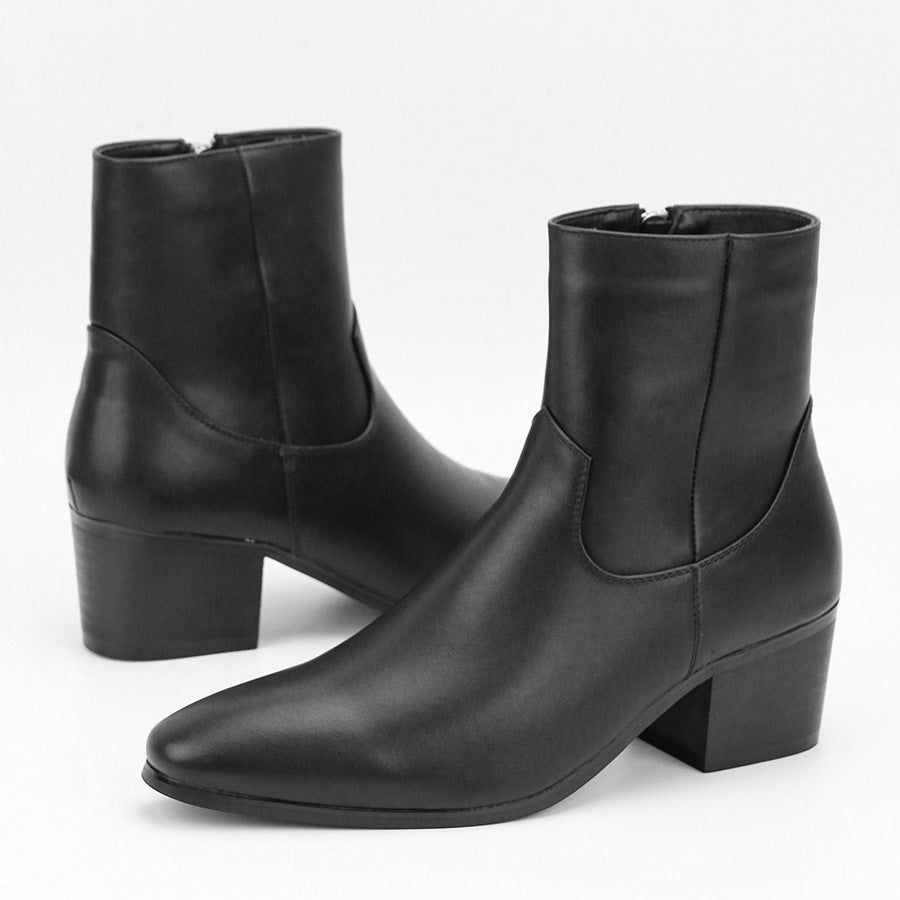 WildKing Herren Gentleman High Heel Elastic Chelsea Boots B7015 – Eleganz, Höhe und moderner Komfort im perfekten Gleichgewicht