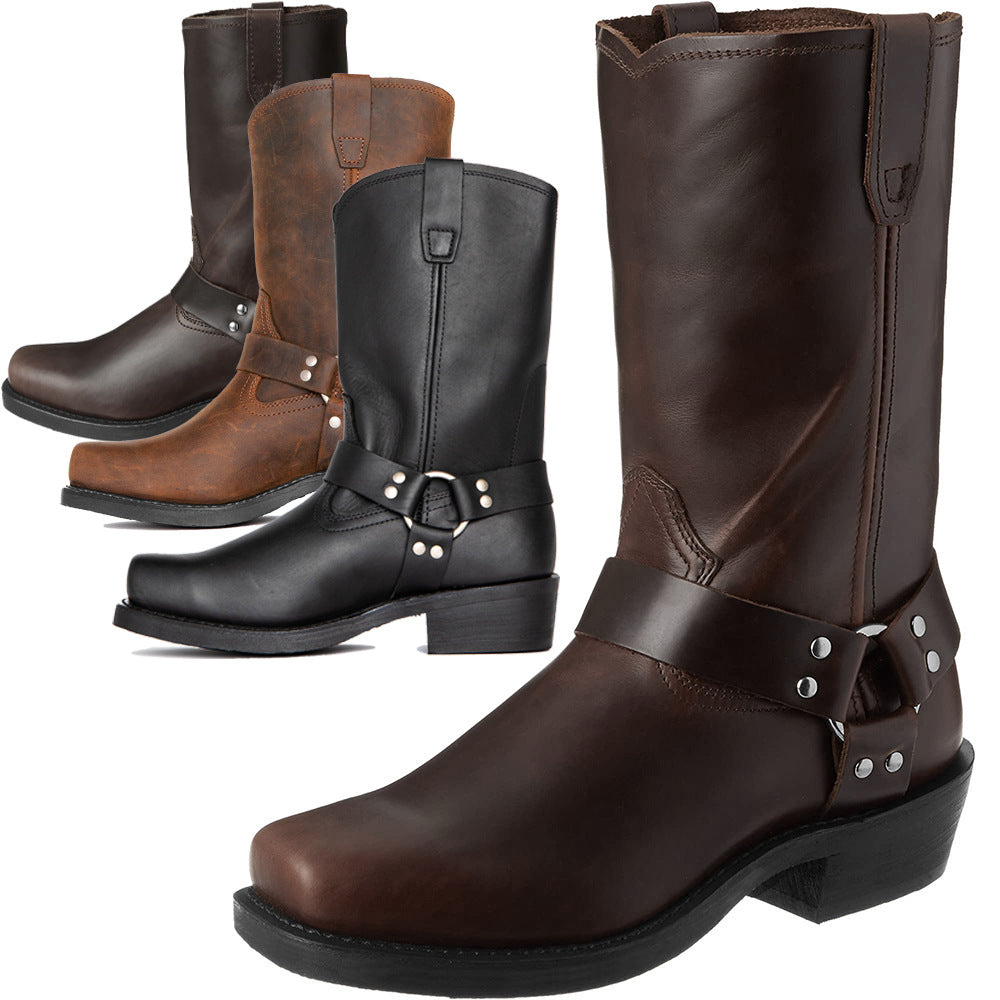 Wildking Herren Erhöhte Handgefertigte Leder Western Cowboy Stiefel 1031 – Zeitloser Stil und selbstbewusster Auftritt