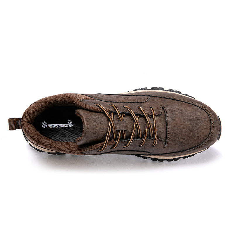 WildKing Herren Leder Wasserdichte Sneaker D3005