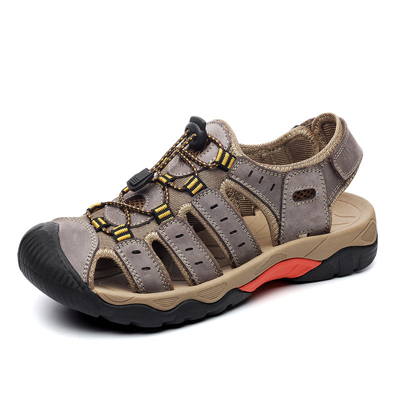 Wildking Herren-Sandalen mit Zehenablauf und rutschfester Sohle P1013