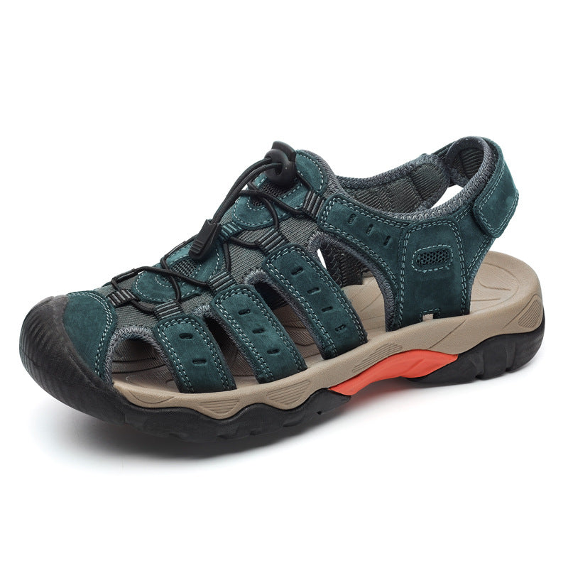 Wildking Herren-Sandalen mit Zehenablauf und rutschfester Sohle P1013