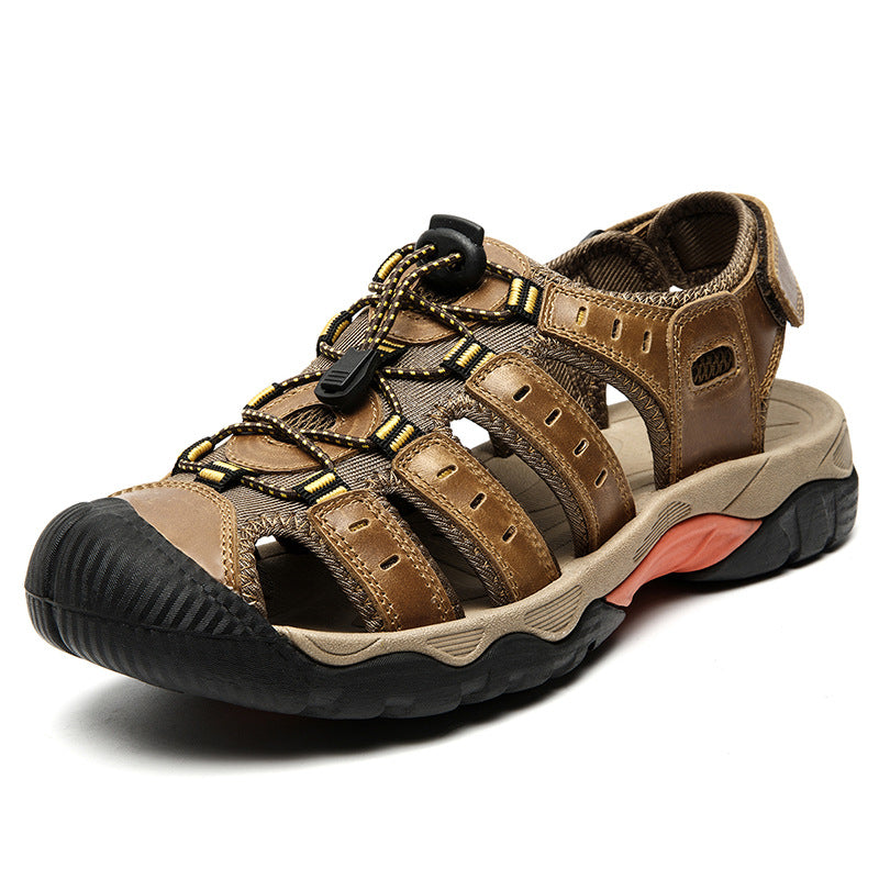 Wildking Herren-Sandalen mit Zehenablauf und rutschfester Sohle P1013