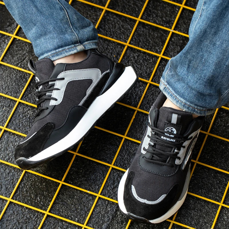 Wildking Unzerstörbare Sicherheitsschuhe – Leichte Arbeitssneaker mit Stahlkappe R009