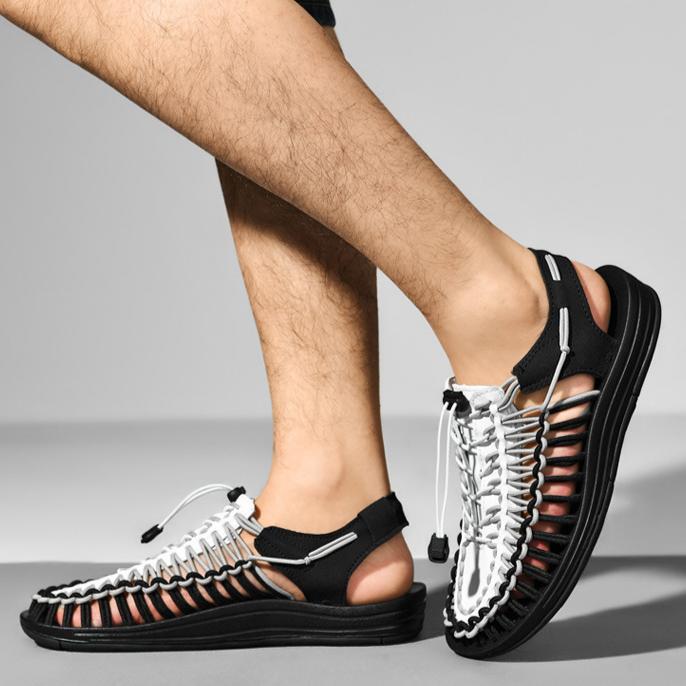 Wildking Handgewebte Zehen-frei Strandsandalen 1.5