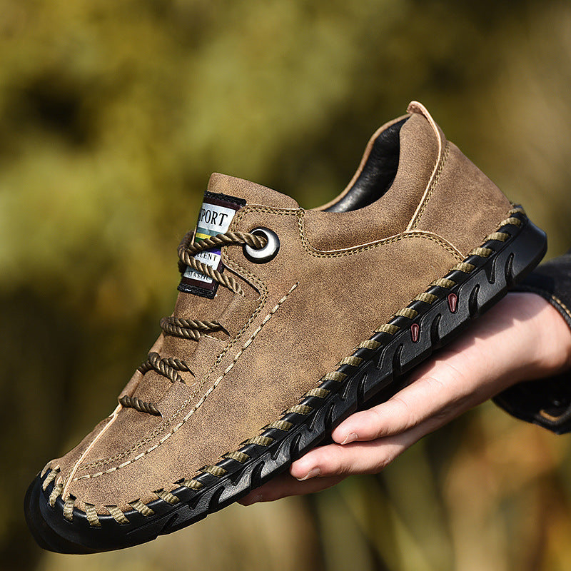 Wildking Herren Atmungsaktive Leder Outdoor Freizeitschuhe