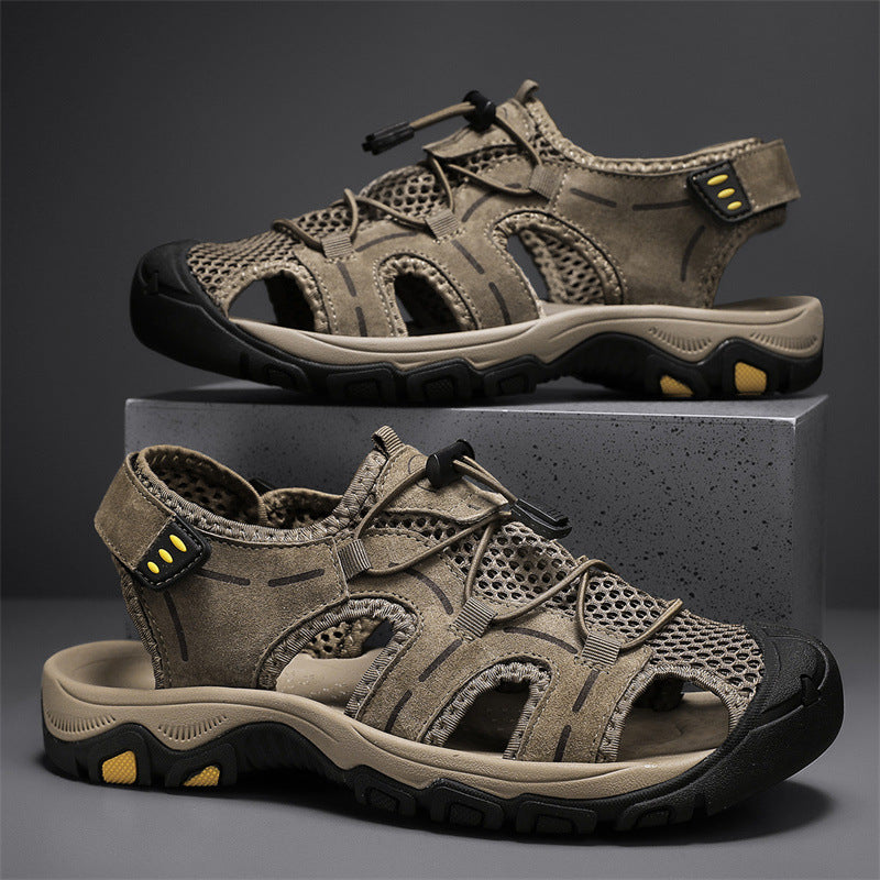 Wildking Herren Zehentrenner Sandalen mit Abfluss & Rutschfester Sohle 5.5