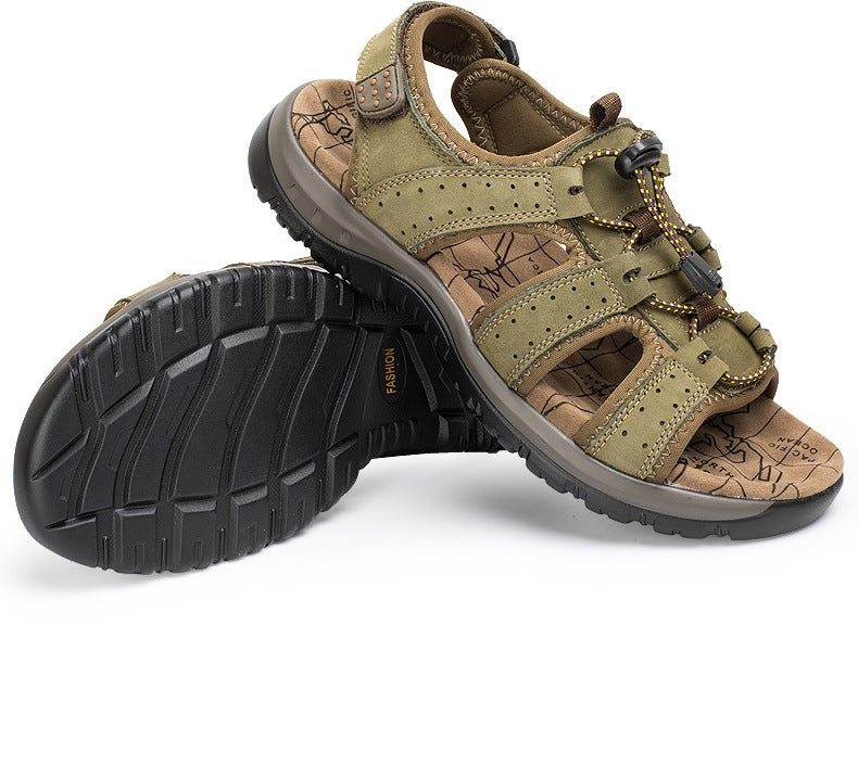 Wildking Herren Ledersandalen P2038