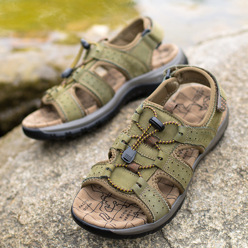 Wildking Herren Ledersandalen P2038