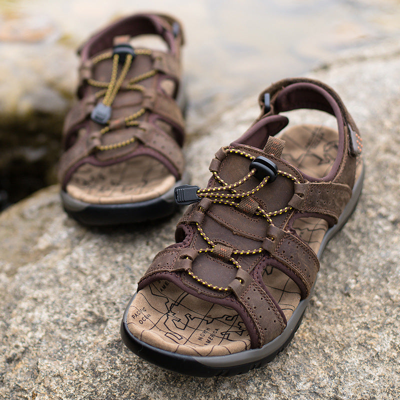 Wildking Herren Ledersandalen P2038