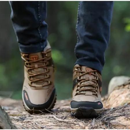 Wildking Herren Mid-Top Wasserdichte Rutschfeste Wanderschuhe B3764