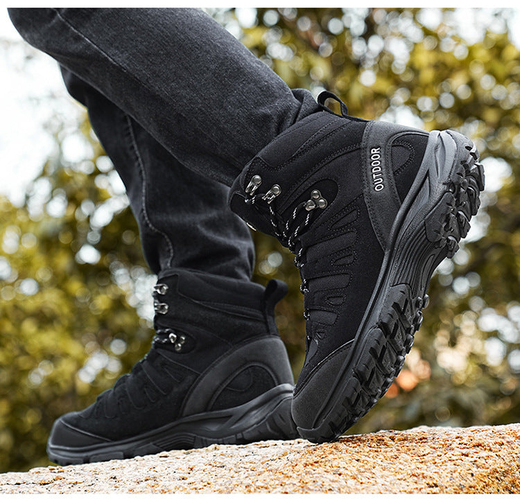 WildKing Herren Mid-Top Verschleißfeste Rutschfeste Wanderschuhe A15