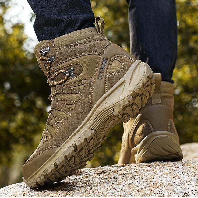 WildKing Herren Mid-Top Verschleißfeste Rutschfeste Wanderschuhe A15