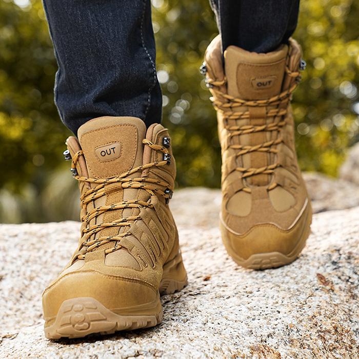 WildKing Herren Mid-Top Verschleißfeste Rutschfeste Wanderschuhe A15