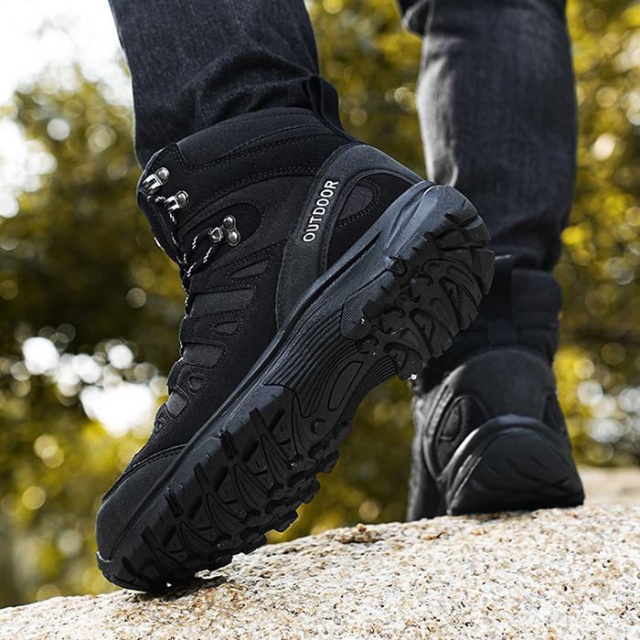 WildKing Herren Mid-Top Verschleißfeste Rutschfeste Wanderschuhe A15