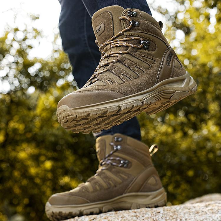 WildKing Herren Mid-Top Verschleißfeste Rutschfeste Wanderschuhe A15