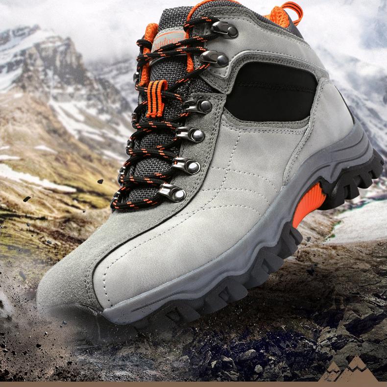 Wildking Herren Mid-Top Stahlkappen Wasserdichte Arbeitsstiefel D4639