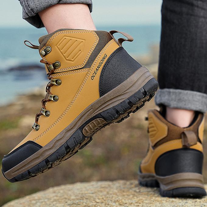 WildKing Herren Mid-Cut Stahlkappen-Arbeitsstiefel B3140 – Wasserdicht, Rutschfest & Robuste Arbeitsschuhe