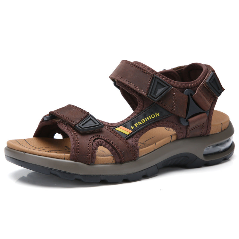 Wildking Herren Ledersandalen P1225 mit dicker Sohle und offener Zehenpartie