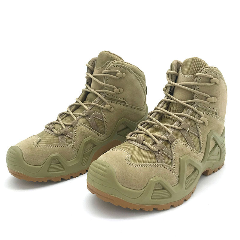 Wildking Herren Wasserdichte Mid-Top Stahlkappenstiefel C2007 – Automatische Schnalle & All-Terrain