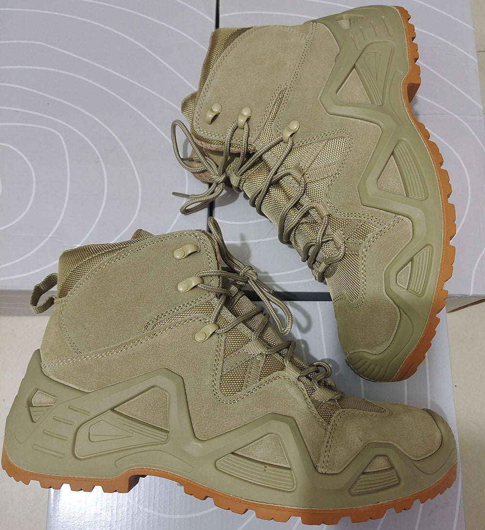 Wildking Herren Wasserdichte Mid-Top Stahlkappenstiefel C2007 – Automatische Schnalle & All-Terrain