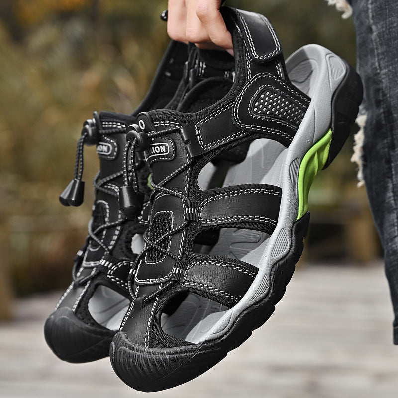 Wildking Herren Drainage-Zehen Rutschfeste Sandalen P1008