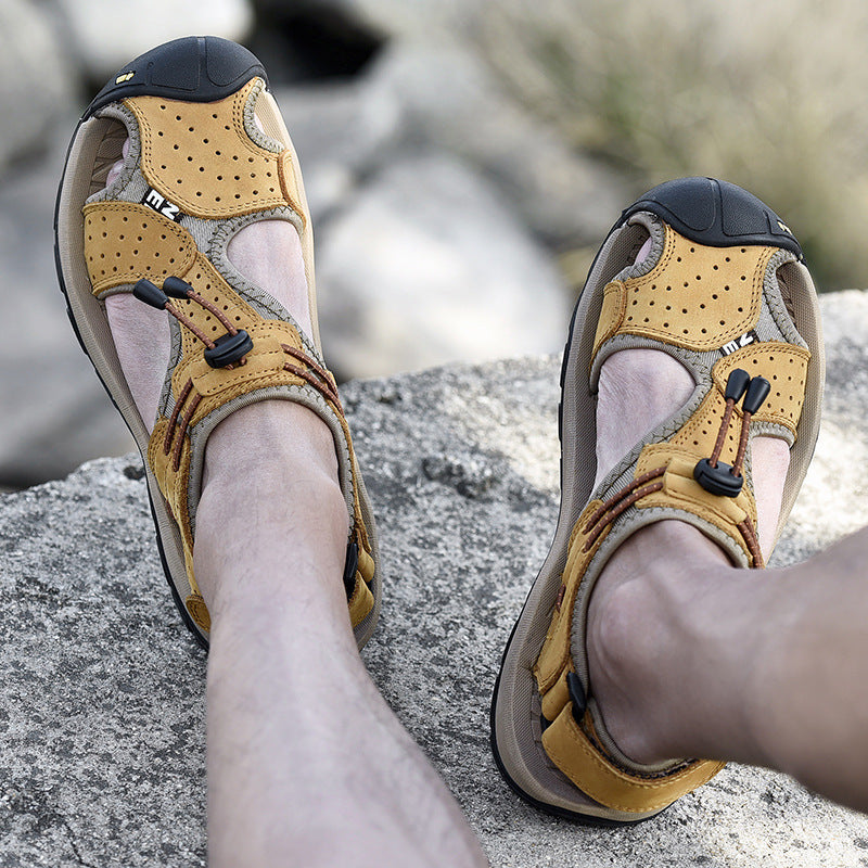 Wildking Herren Drainage-Zehen Rutschfeste Sandalen P1002