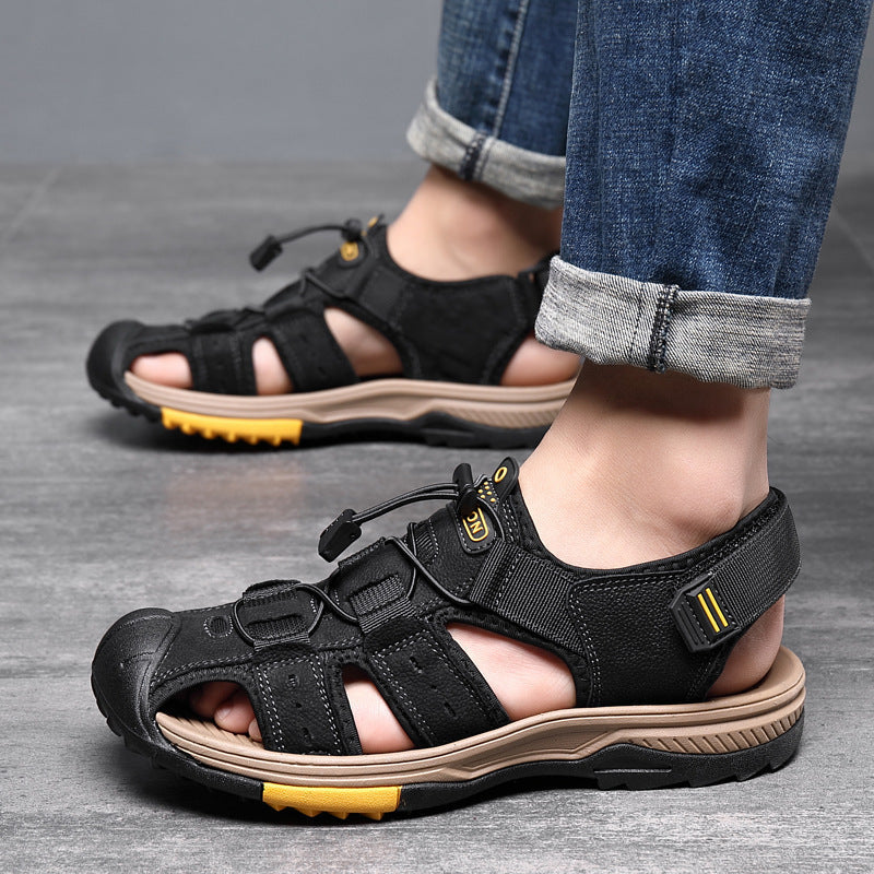 Wildking Herren Drainage-Zehen Rutschfeste Sandalen P1007
