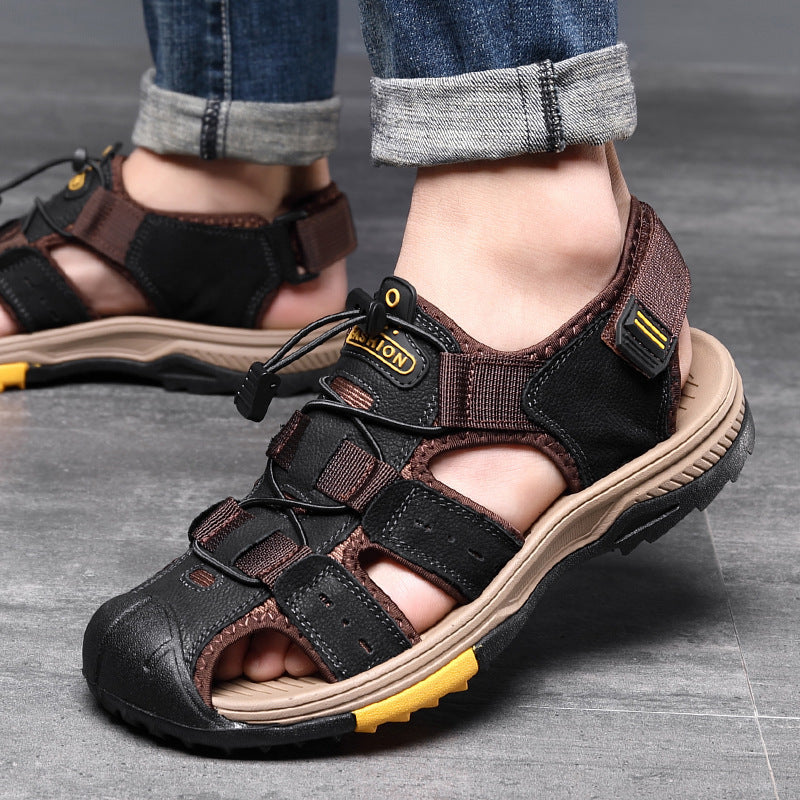 Wildking Herren Drainage-Zehen Rutschfeste Sandalen P1007