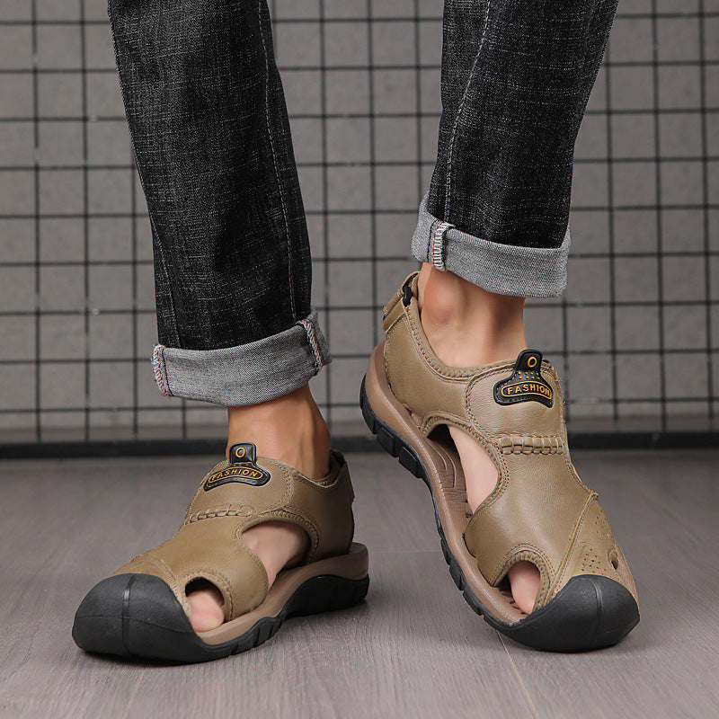 Wildking Herren Zehensandalen mit Drainage & Rutschfester Sohle 4.5