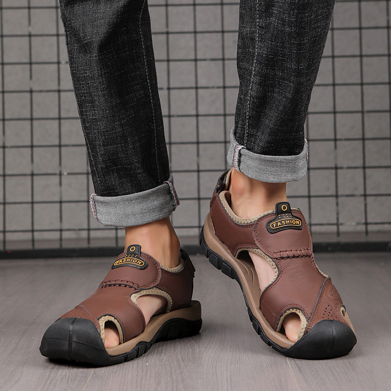 Wildking Herren Drainage-Zehen Rutschfeste Sandalen P1006