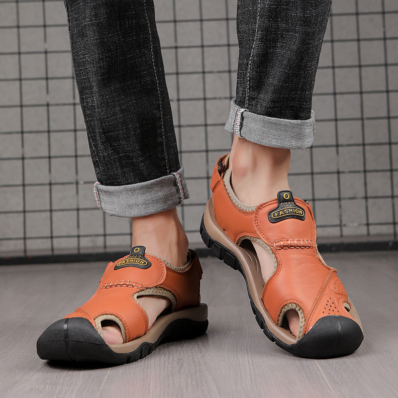 Wildking Herren Zehensandalen mit Drainage & Rutschfester Sohle 4.5