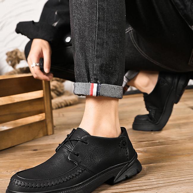 WildKing Herren Oxford Schuhe mit Weicher Sohle und Rutschfestigkeit D3015