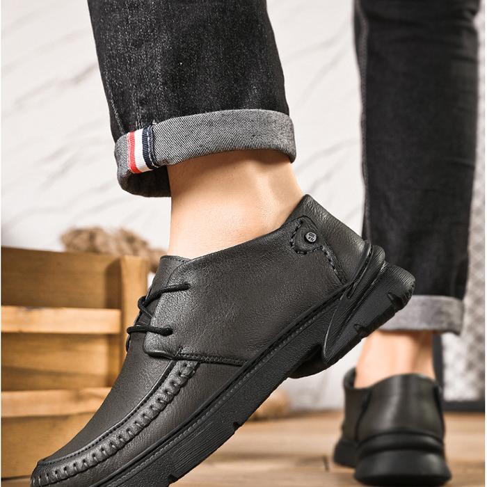 WildKing Herren Oxford Schuhe mit Weicher Sohle und Rutschfestigkeit D3015