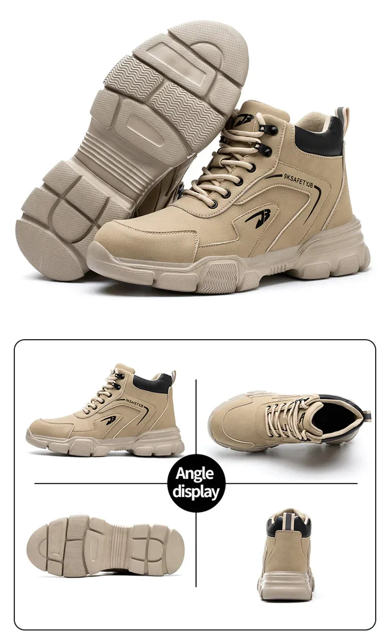 Wildking Neue Arbeitssicherheitsstiefel – Anti-Smash & Anti-Puncture mit Stahlkappe – R019