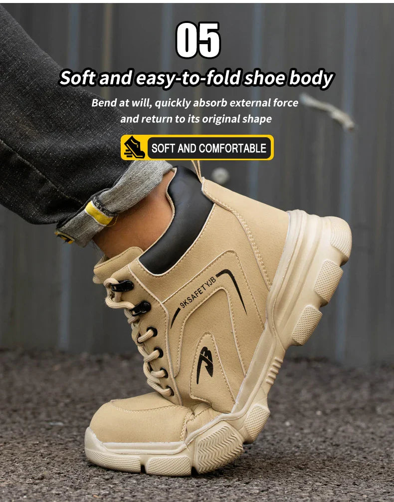 Wildking Neue Arbeitssicherheitsstiefel – Anti-Smash & Anti-Puncture mit Stahlkappe – R019