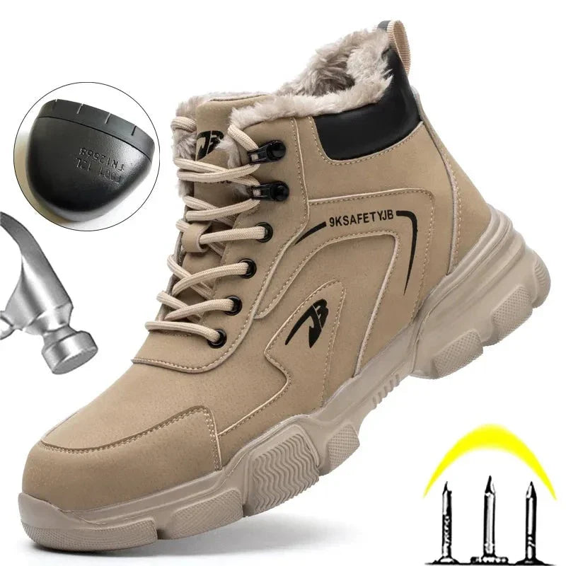 Wildking Neue Arbeitssicherheitsstiefel – Anti-Smash & Anti-Puncture mit Stahlkappe – R019