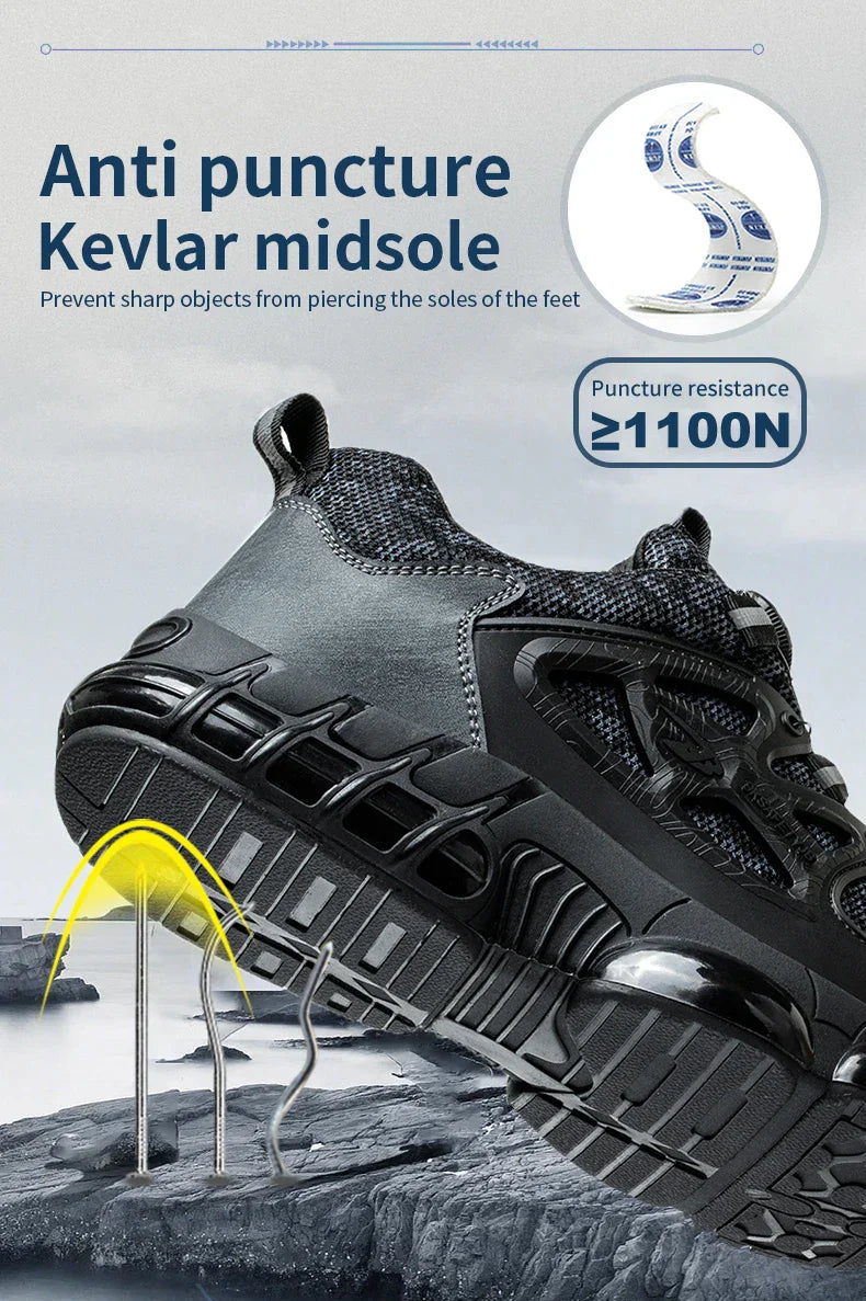 Wildking Unzerstörbare Sicherheitsschuhe – Anti-Smash & Anti-Piercing Arbeitsschuhe R008