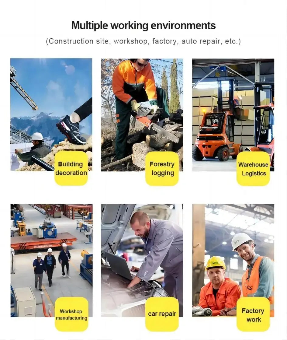 Wildking Arbeits-Sneaker mit Drehverschluss Schützende Stahlkappe R002